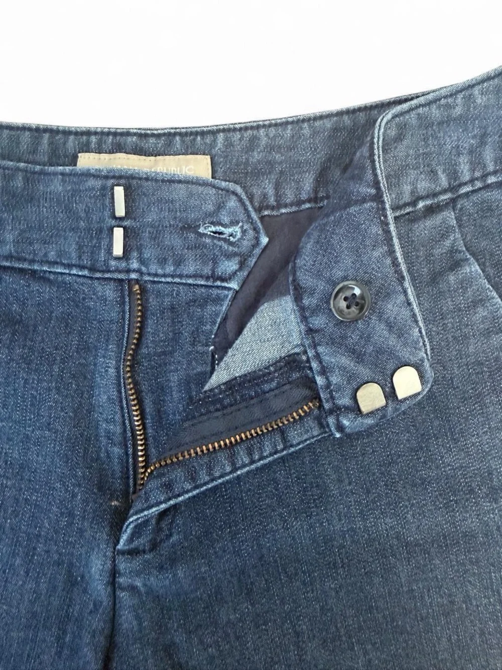 Banana Republic Navy Denim Short Shorts